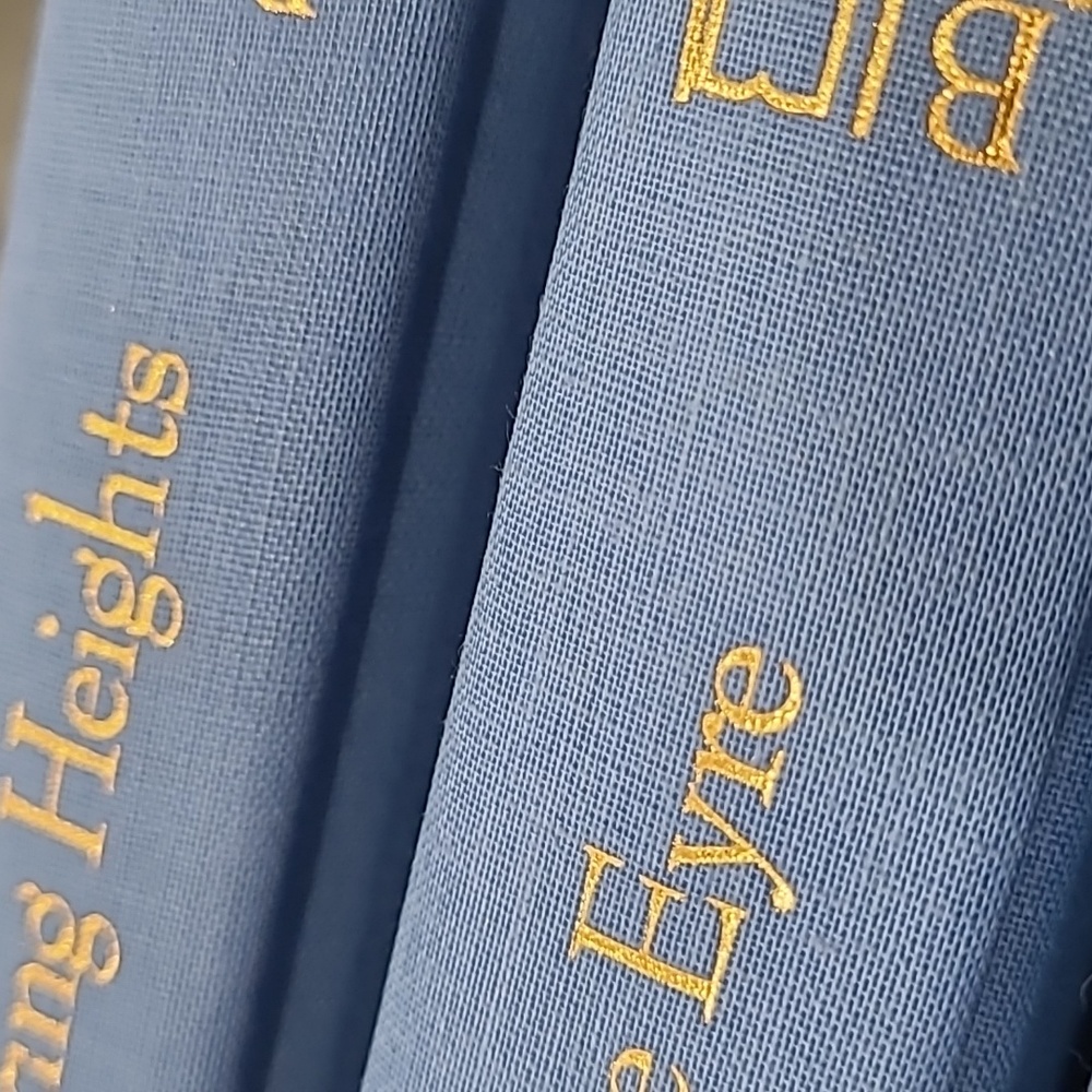 Hardcover 3 Vintage Bronte Sister Books Jane Eyre, Wuthering Heights, & Villette - Picture 5 of 13